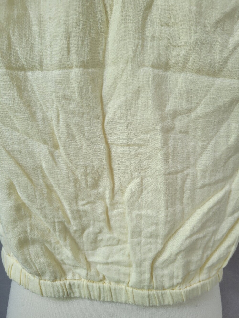 Pact Coastal Double Gauze Bubble Hem Top Butter Yellow M - Picture 9 of 13